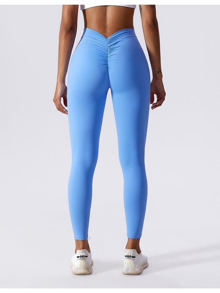 Legging Sport Push Up Taille Basse V Leggings Ultime Legging S Bleu ciel 