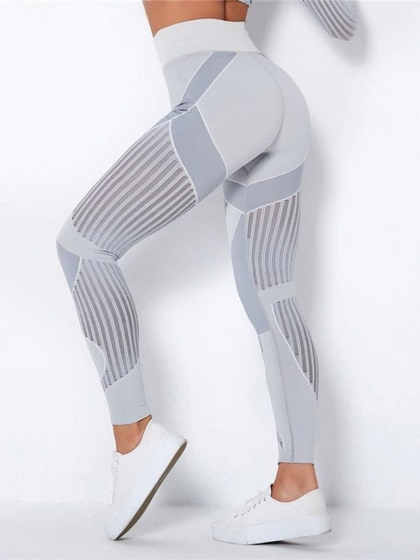 Legging Sport Respirant Leggings Ultime Legging : Legging Femme | Vêtements de Sport XS Gris clair 