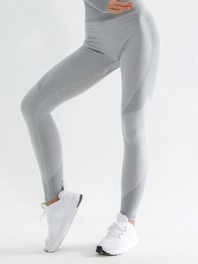 Legging Sport Sans Couture Ceinture Haute Leggings Ultime Legging : Legging Femme | Vêtements de Sport S Gris 