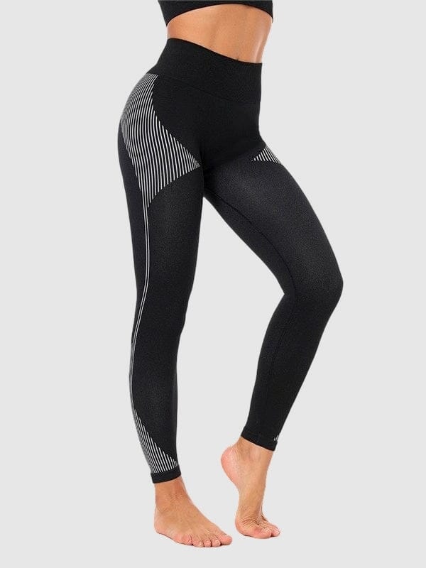 Legging Sport Sans Couture Fitness Ultime Legging : Legging Femme | Vêtements de Sport S Noir 