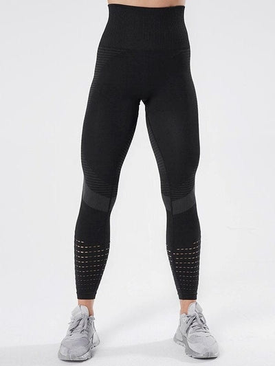 Legging Sport Sculptant Sans Couture Leggings Ultime Legging : Legging Femme | Vêtements de Sport S Noir 