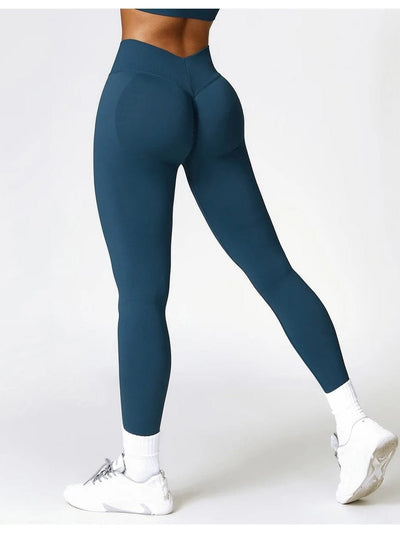 Legging Sport Taille Haute Gainant Push Up Leggings Ultime Legging S Bleu royal 