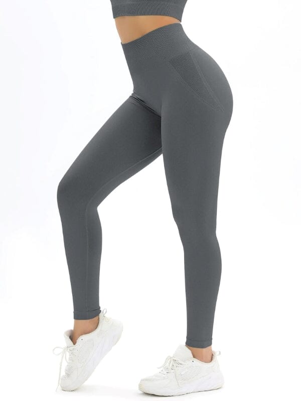 Legging Sport Taille Haute Push Up Leggings Ultime Legging : Legging Femme | Vêtements de Sport S Gris 