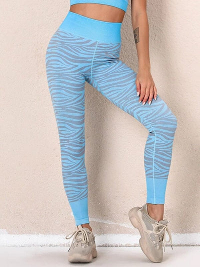 Legging Sport Zébré Sans Couture Leggings Ultime Legging : Legging Femme | Vêtements de Sport 