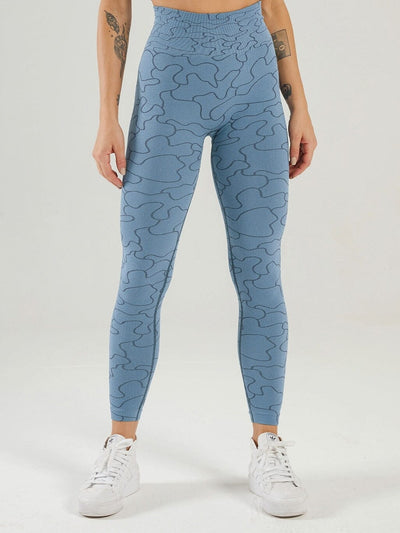 Legging Taille Haute Sans Couture Sport - Esperanza Ultime Legging S Bleu 