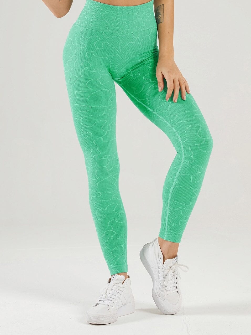 Legging Taille Haute Sans Couture Sport - Esperanza Ultime Legging S Vert 