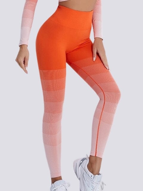 Legging Tendance Push Up Sans Couture Leggings Ultime Legging S Orange 