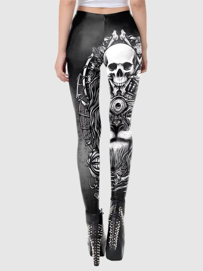 Legging Tête de Mort et Lion Leggings Ultime Legging 