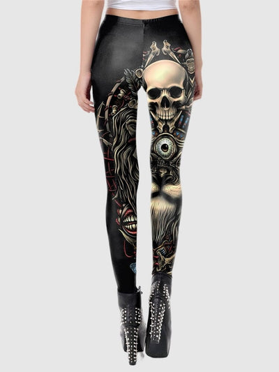 Legging Tête de Mort et Lion Leggings Ultime Legging 
