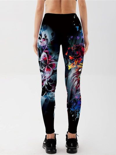 Legging Tête de Mort et Tigre Leggings Ultime Legging 