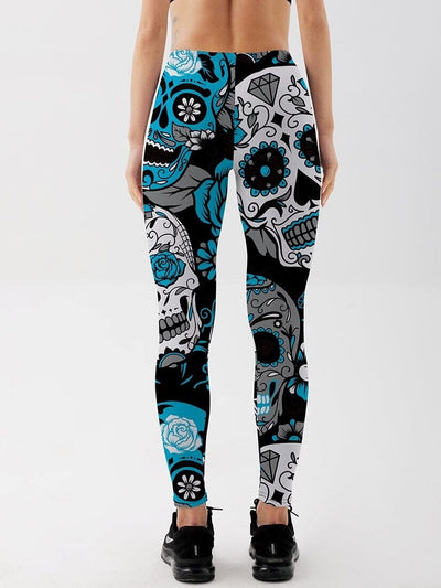 Legging Tête de Mort Mexicaine Ultime Legging : Legging Femme | Vêtements de Sport 