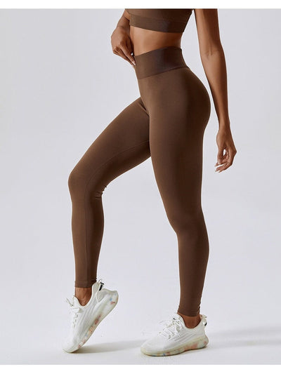 Legging Yoga Sans Couture, Sport Leggings Ultime Legging XS Marron 