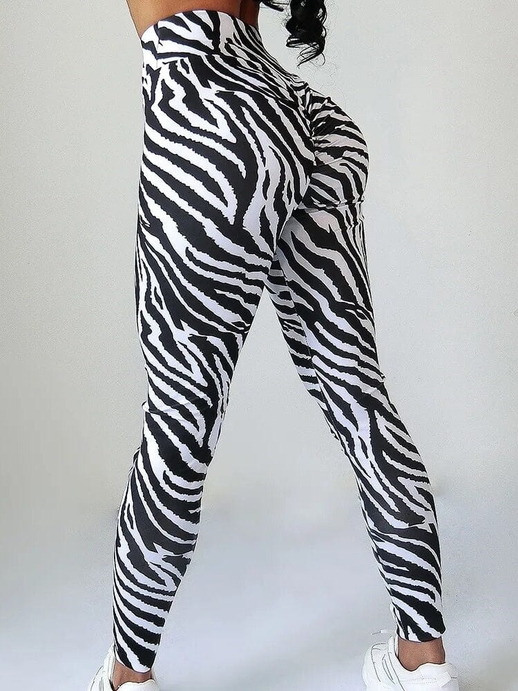 Leggings Fille Imprimé Zèbre - Taille 7 à 13 Ans, En Viscose/élasthanne, Neuf Avec étiquettes