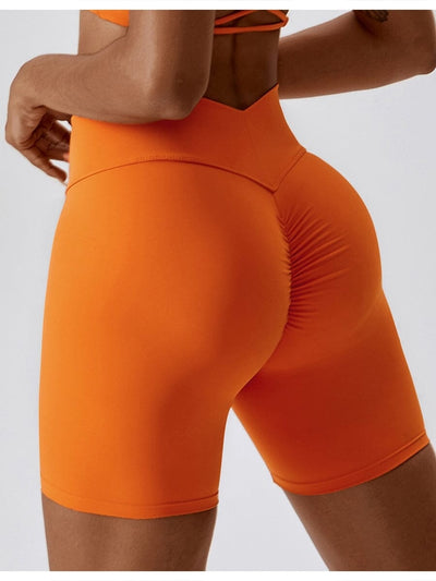 Short Amincissant Push Up Sport Shorts Ultime Legging S Orange 