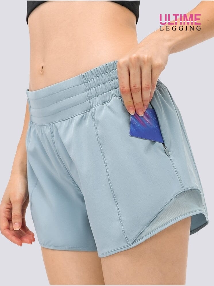 Short avec Poche Zippée Femme