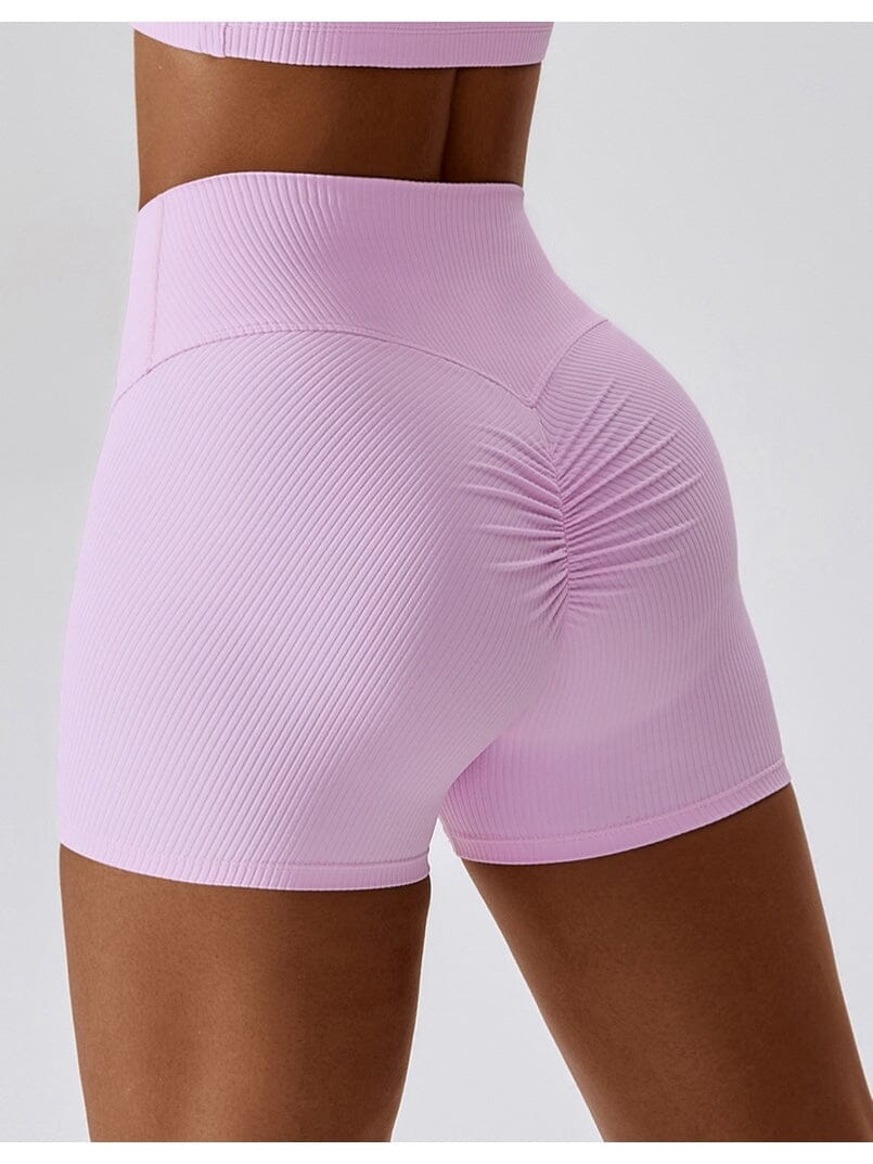 Short Court Plissé Push Up - Sport Shorts Ultime Legging S Rose 