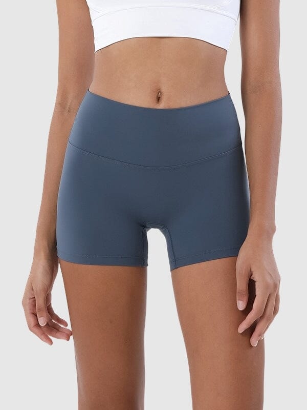Short CrossFit Taille Haute, Sport Shorts Ultime Legging S Bleu 
