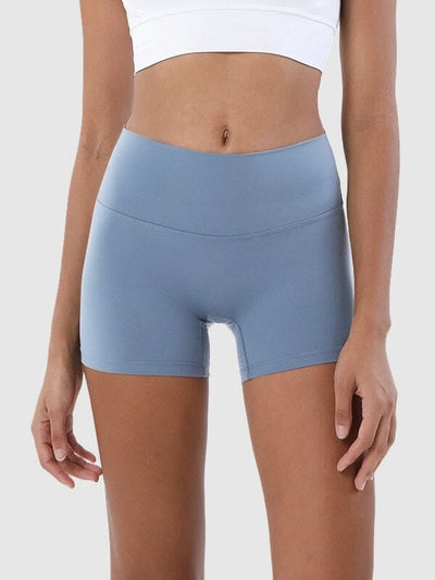 Short CrossFit Taille Haute, Sport Shorts Ultime Legging S Bleu clair 