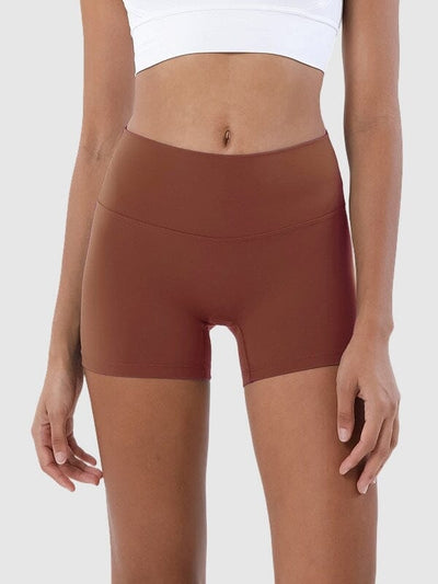 Short CrossFit Taille Haute, Sport Shorts Ultime Legging S Marron 