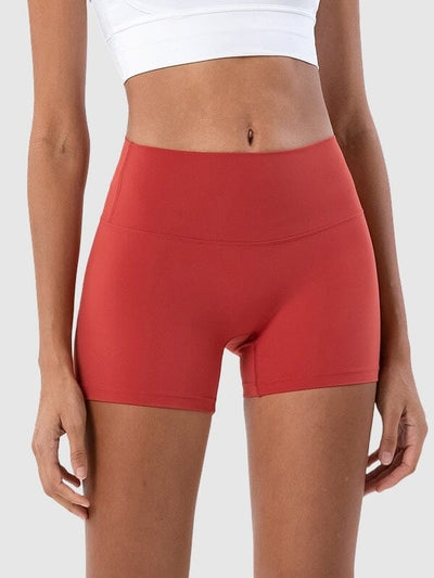 Short CrossFit Taille Haute, Sport Shorts Ultime Legging S Rouge 