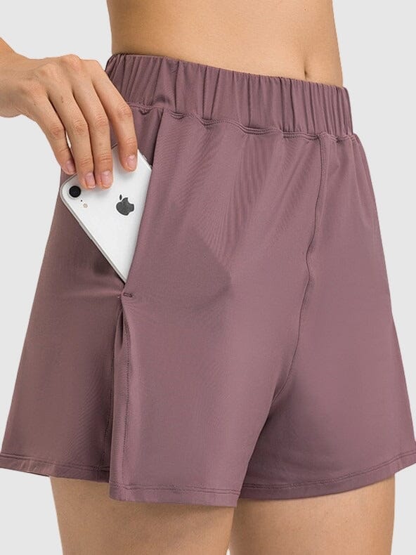 Short Running avec Poche Téléphone (Sport) Leggings Ultime Legging XS Violet 