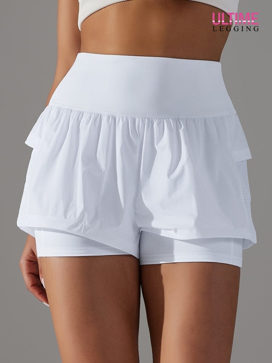 Short Running Poche - Ultime-Legging Shorts Ultime Legging XS Blanc 