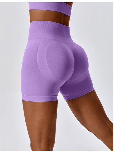 Short Sans Couture Moulant Sport (Push Up) Shorts Ultime Legging S Violet 