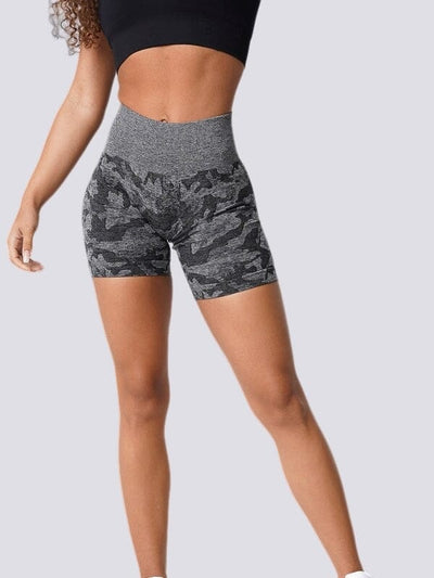 Short Sport Camouflage Sans Couture Shorts Ultime Legging 