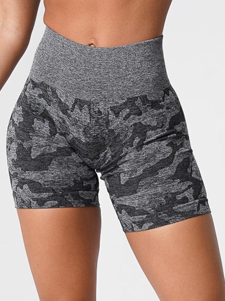 Short Sport Camouflage Sans Couture Shorts Ultime Legging 