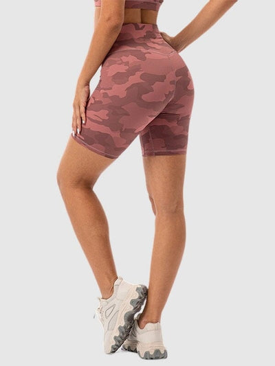 Short Sport Camouflage Taille Haute Shorts Ultime Legging : Legging Femme | Vêtements de Sport 