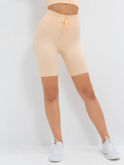 Short Sport Côtelé Shorts Ultime Legging : Legging Femme | Vêtements de Sport S Orange 