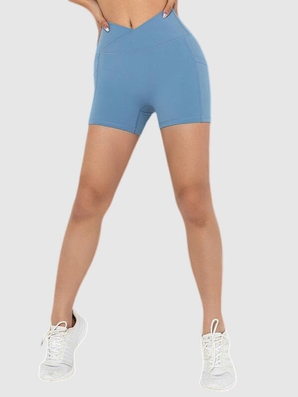 Short Sport Court Poches Shorts Ultime Legging XS Bleu 