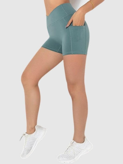 Short Sport Court Poches Shorts Ultime Legging XS Vert grisé 