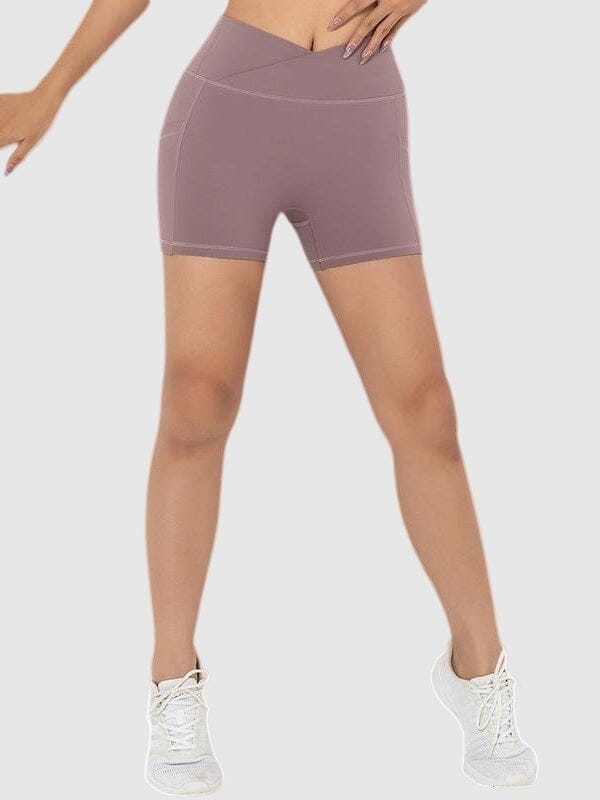 Short Sport Court Poches Shorts Ultime Legging XS Violet grisé 