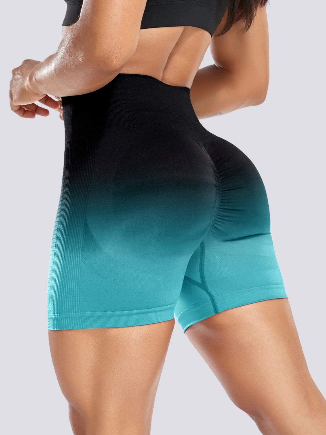 Short Sport Dégradé Push Up Shorts Ultime Legging S Bleu 