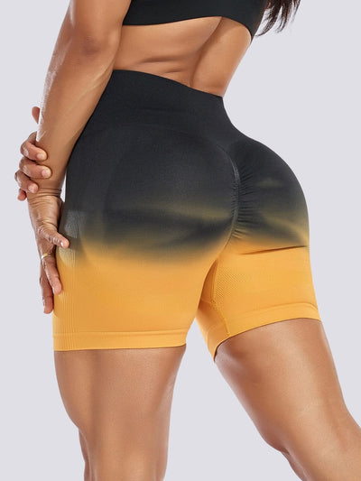 Short Sport Dégradé Push Up Shorts Ultime Legging S Jaune 