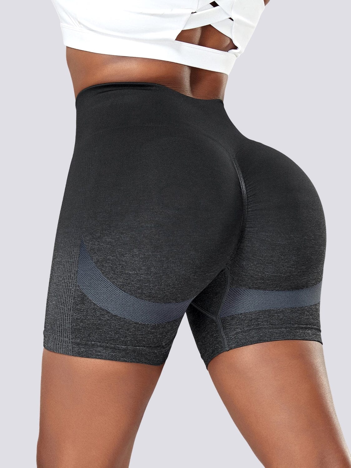 Short Sport Dégradé Push Up Shorts Ultime Legging S Noir 