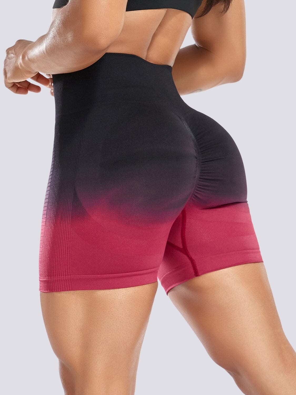 Short Sport Dégradé Push Up Shorts Ultime Legging S Rouge 