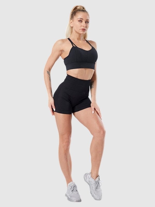 Short Sport Fitness Taille Haute Sans Couture Shorts Ultime Legging 