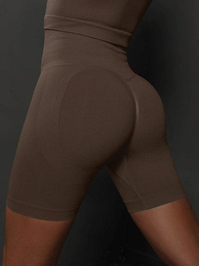 Short Sport Galbant Push Up Shorts Ultime Legging : Legging Femme | Vêtements de Sport S Marron 