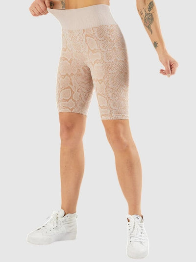Short Sport Imprimé Serpent Ultime Legging S Beige 