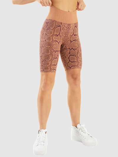 Short Sport Imprimé Serpent Ultime Legging S Marron 