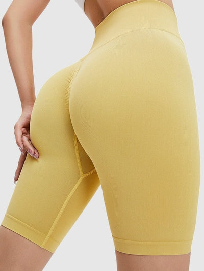 Short Sport Long Push Up Shorts Ultime Legging S Jaune 