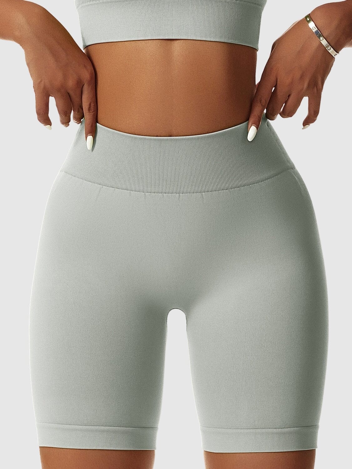 Short Sport Mi-Long Push Up Leggings Ultime Legging S Gris 