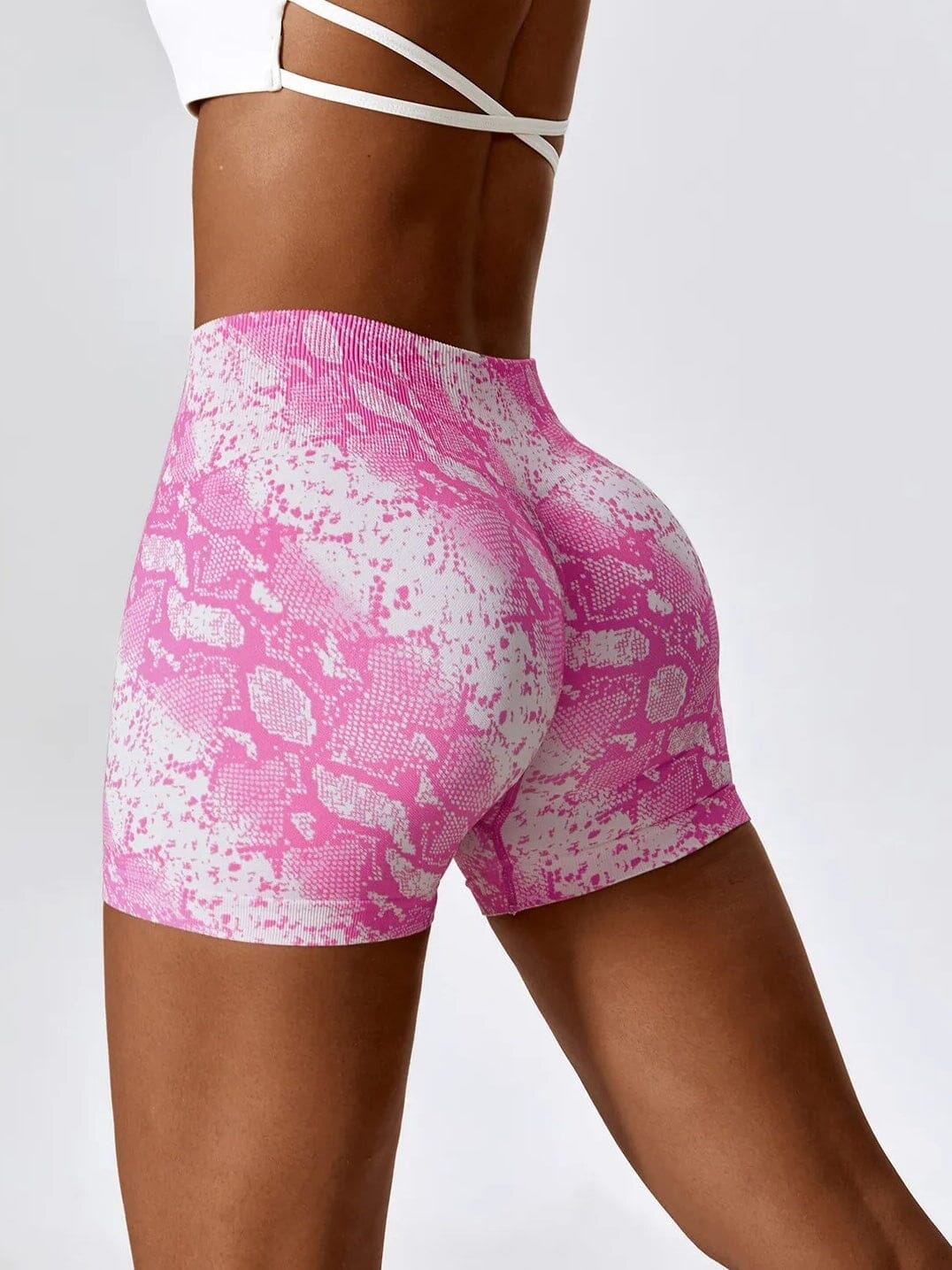 Short Sport Moulant Serpent (Push Up) Shorts Ultime Legging S Rose 