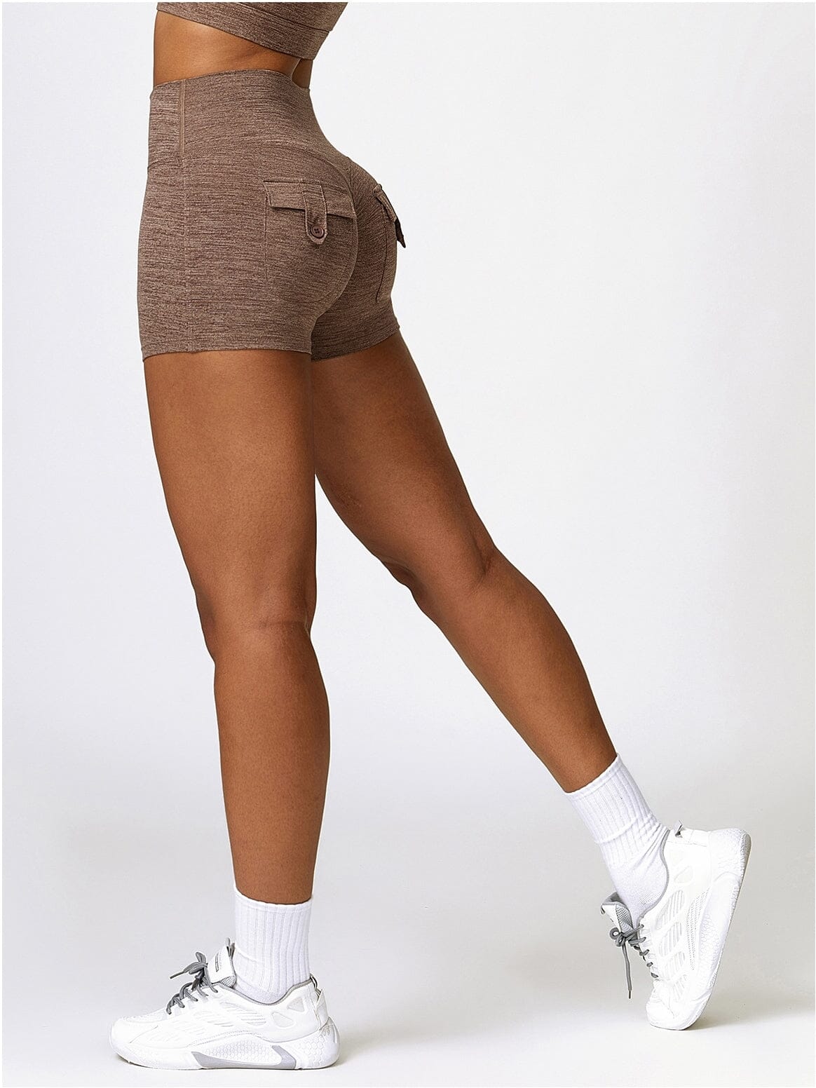 Short Sport Poches Fermées Push Up Shorts Ultime Legging S Café 