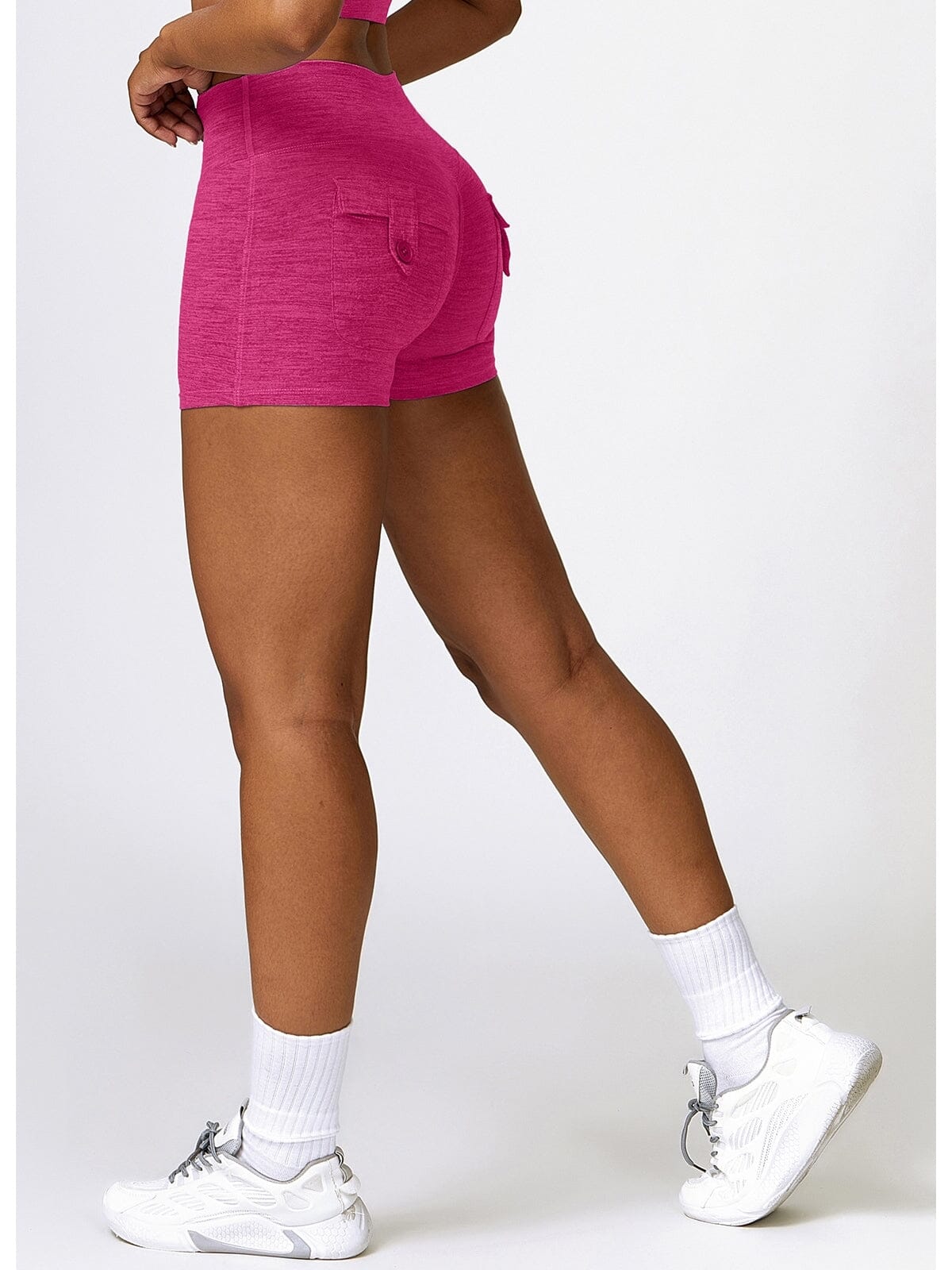 Short Sport Poches Fermées Push Up Shorts Ultime Legging S Rose 