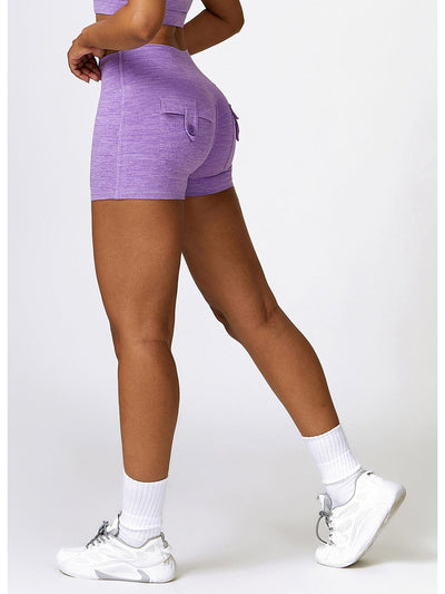 Short Sport Poches Fermées Push Up Shorts Ultime Legging S Violet 