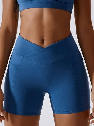 Short Sport Push Up Poches Latérales Shorts Ultime Legging S Bleu 