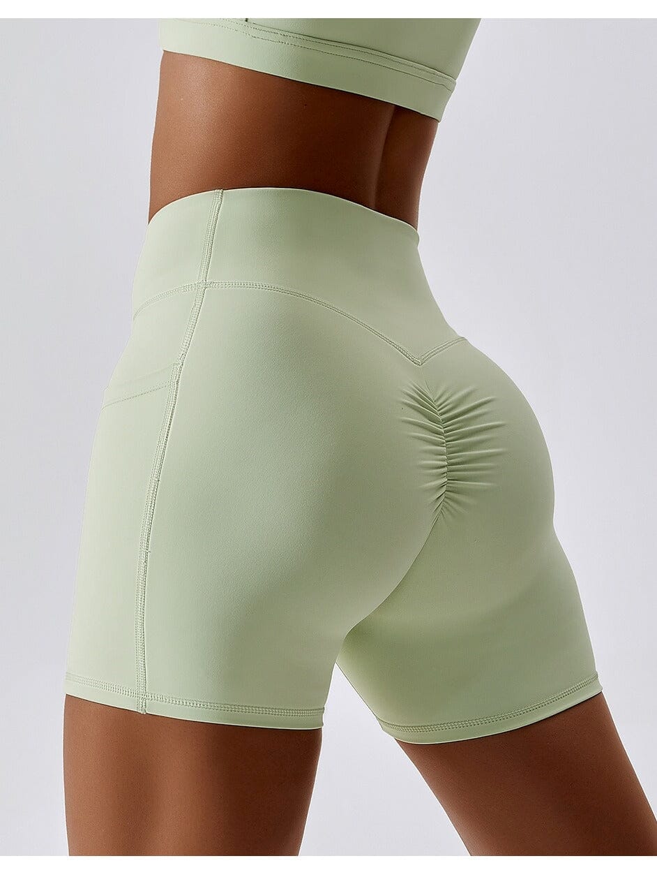 Short Sport Push Up Poches Latérales Shorts Ultime Legging S Vert pastel 